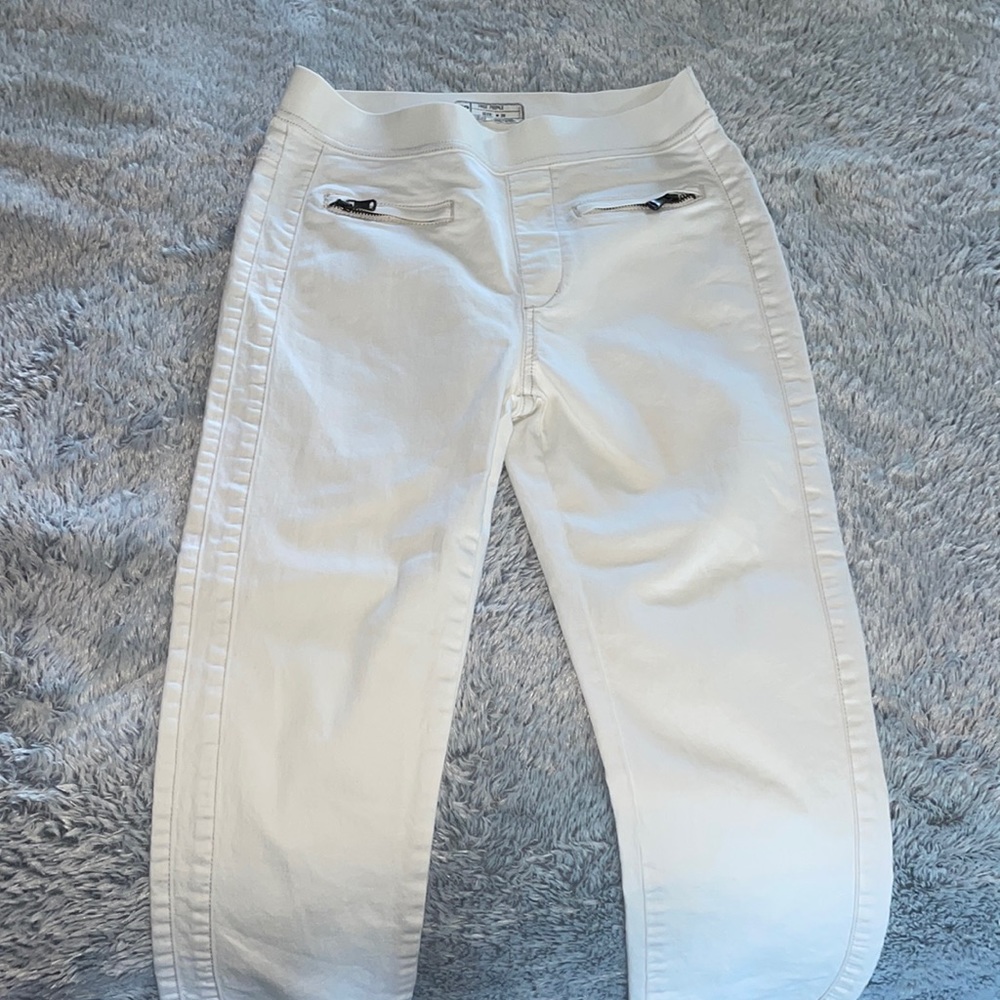 Women’s white free people stretch skinny Jean